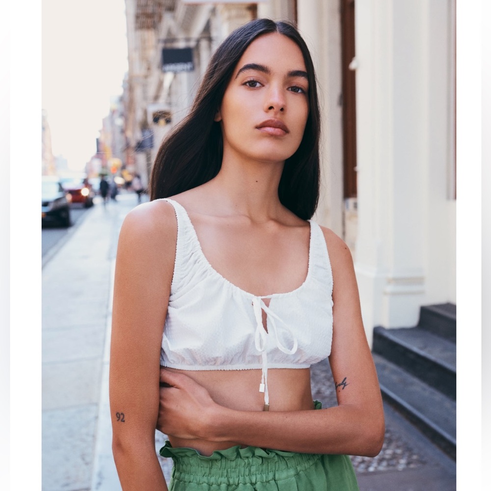 Zara White Top S Size